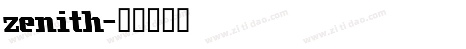 zenith字体转换