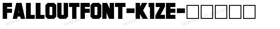 FalloutFont-K1Ze字体转换