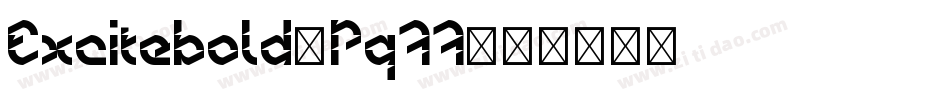 Excitebold-Pq77字体转换
