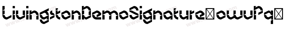 LivingstonDemoSignature-owvPq字体转换