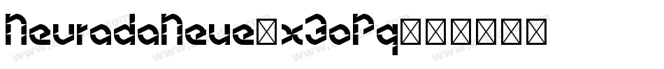 NevradaNeue-x3oPq字体转换