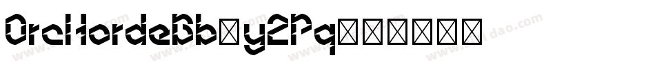 OrcHordeBb-y2Pq字体转换