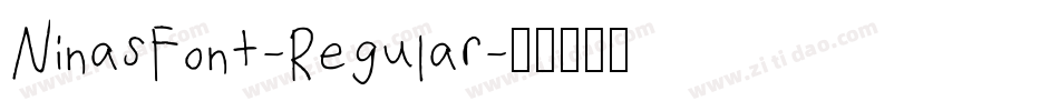 NinasFont-Regular字体转换