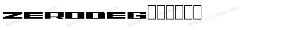 ZERODEG字体转换