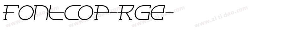 Fontcop-Rge字体转换