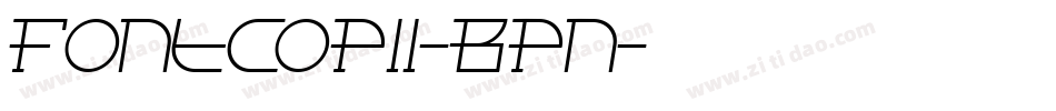 FontcopIi-Bpn字体转换
