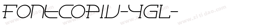 FontcopIv-YgL字体转换