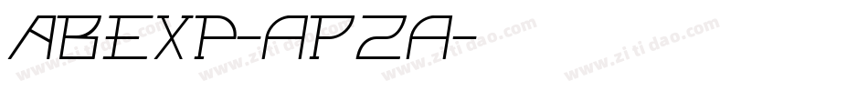 AbExp-aPZa字体转换