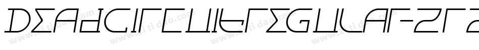 DeadCircuitregular-zrZa字体转换