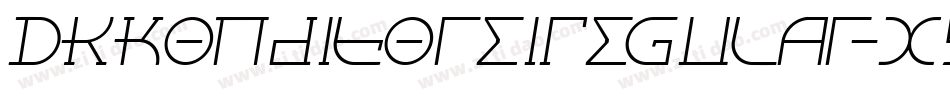DkKonditoreiRegular-X9Za字体转换