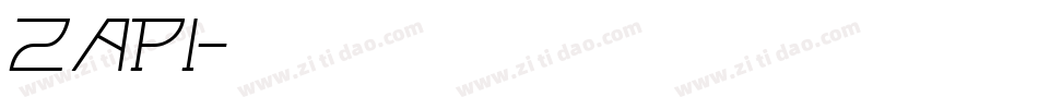ZAPi字体转换