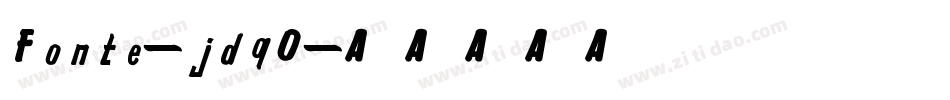 Fonte-jdqO字体转换