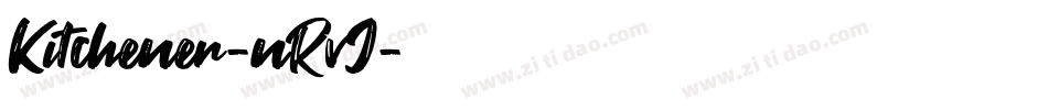 Kitchener-nRvJ字体转换