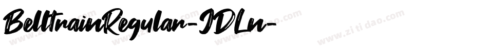 BelltrainRegular-JDLn字体转换