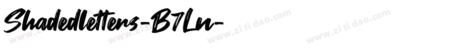 Shadedletters-B7Ln字体转换