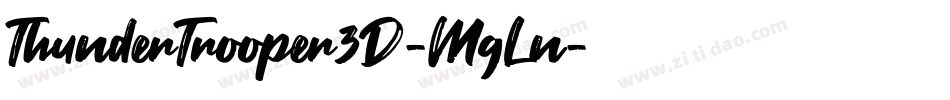 ThunderTrooper3D-MgLn字体转换