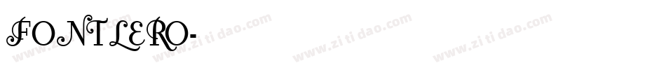 FONTLERO字体转换