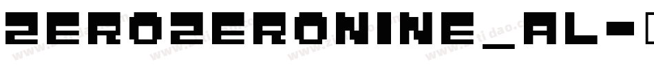 ZEROZERONINE_AL字体转换