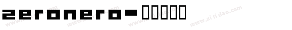 zeronero字体转换
