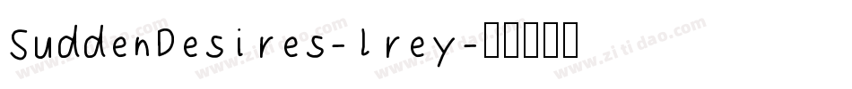 SuddenDesires-lrey字体转换
