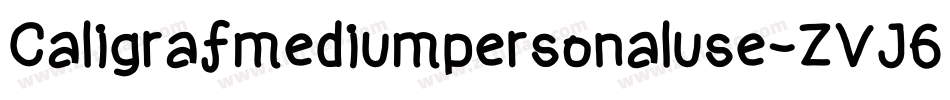 Caligrafmediumpersonaluse-ZVJ6J字体转换