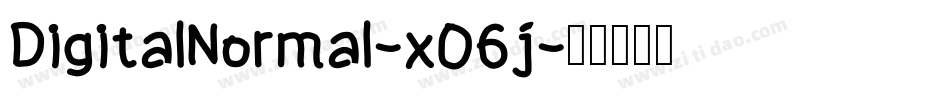 DigitalNormal-xO6j字体转换