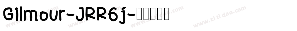 Gilmour-JRR6j字体转换