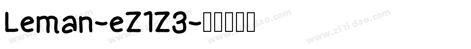 Leman-eZ1Z3字体转换
