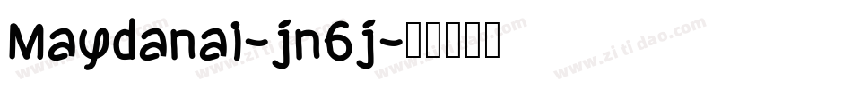 Maydanai-jn6j字体转换