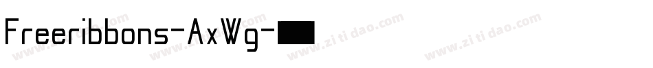 Freeribbons-AxWg字体转换