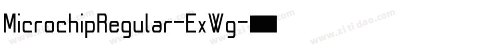MicrochipRegular-ExWg字体转换