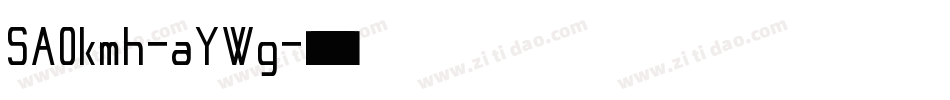 SA0kmh-aYWg字体转换
