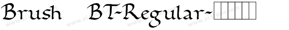 Brush445BT-Regular字体转换
