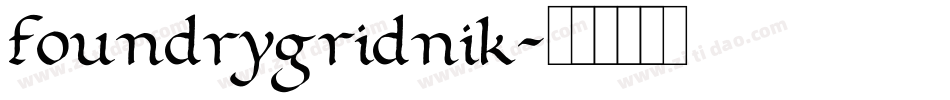 foundrygridnik字体转换