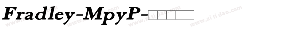Fradley-MpyP字体转换