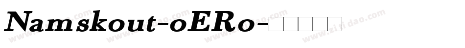 Namskout-oERo字体转换