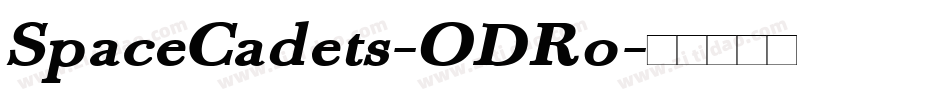 SpaceCadets-ODRo字体转换