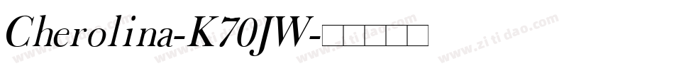 Cherolina-K70JW字体转换