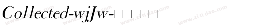 Collected-wjJw字体转换