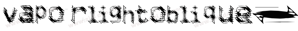 VaporLightOblique-n9vV字体转换