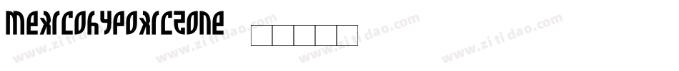 MexicoHypoxicZone字体转换