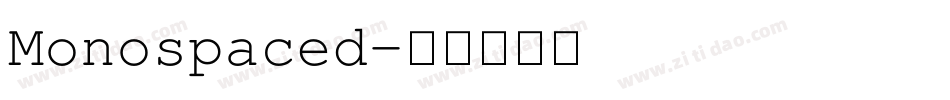 Monospaced字体转换
