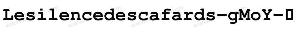 Lesilencedescafards-gMoY字体转换