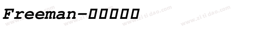 Freeman字体转换