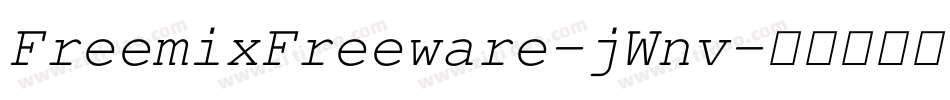 FreemixFreeware-jWnv字体转换