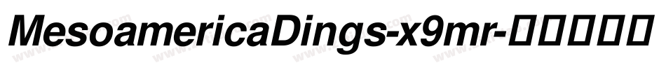 MesoamericaDings-x9mr字体转换