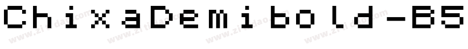 ChixaDemibold-B5Zx字体转换