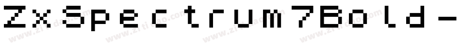 ZxSpectrum7Bold-m7VV字体转换