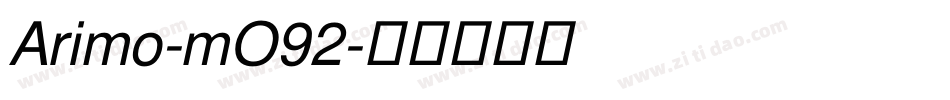 Arimo-mO92字体转换