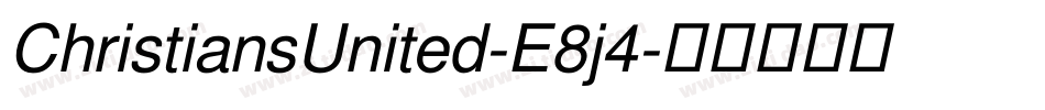 ChristiansUnited-E8j4字体转换